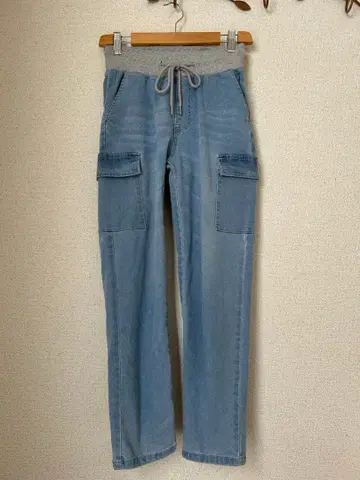 프라이오리티 라이트 블루 카고 팬츠