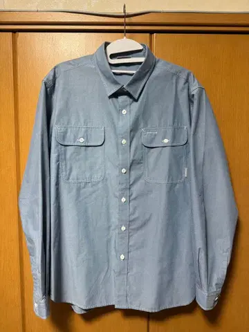 컬럼비아 긴팔 셔츠 파란색