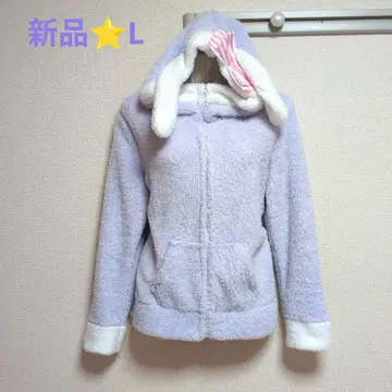 새상품 토끼 귀 후드 후드티, 복슬복슬 룸웨어