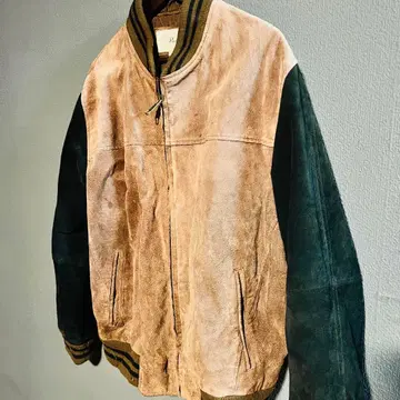 vintage 가죽 자켓