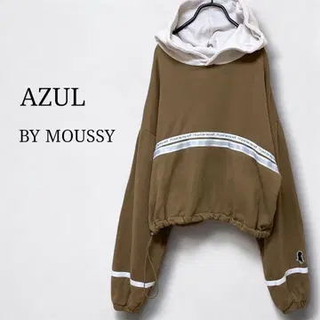 AZUL BY MOUSSY 아줄바이마우지 오버 사이즈 크롭 후드티