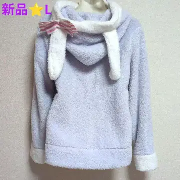 새상품 토끼 귀 후드, 복슬복슬 후드티 룸웨어