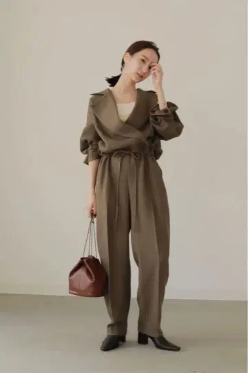 louren warm herringbone jumpsuits