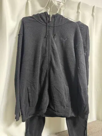 PUMA 풀 지퍼 후디 ASIA L 다크 그레이