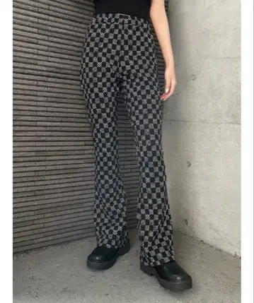 ENVYM 미니 플레어 체크 PT