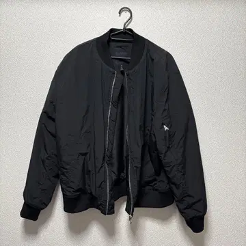 H&M 블랙 MA-1 플라이트 자켓 XL