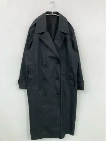 [ 미사용 ] UNIQLO U 트렌치코트/블랙/L