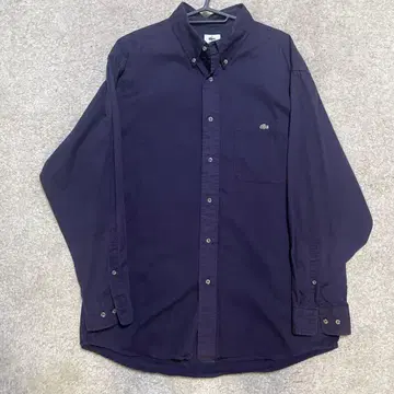 LACOSTE 퍼플 버튼 다운 셔츠