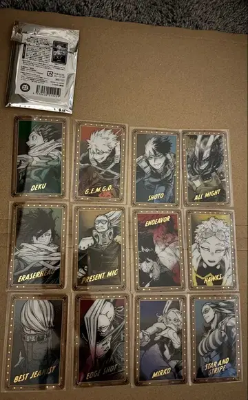 히로아카 금박 클리어 카드 컬렉션 12장 세트