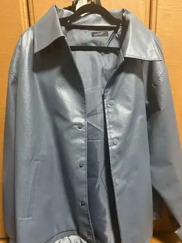 에코 가죽 블루종