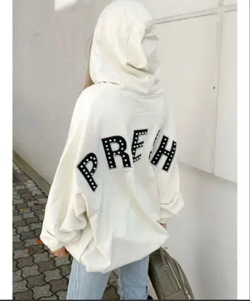 GYDAPRESH 와펜 맨투맨 BIG 후드티