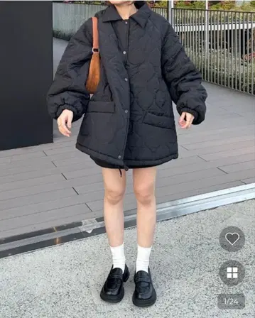 nugu 오버핏 퀼팅 점퍼