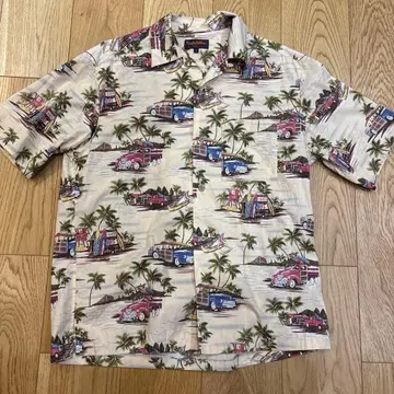 Purples Yellow 하와이안 셔츠 알로하 셔츠