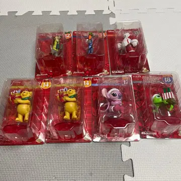 디즈니 크리스마스 피규어 7체 세트