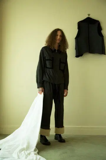 MASU 18aw 파자마 팬츠 도트 벨로아