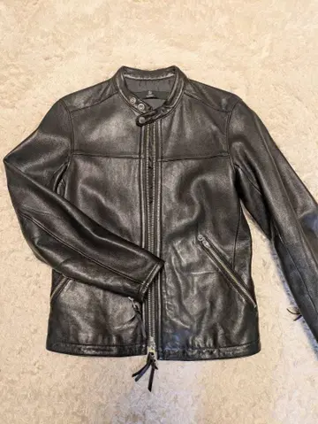 BEAUTY&YOUTH UNITED ARROWS 남성용 블랙 가죽 자켓