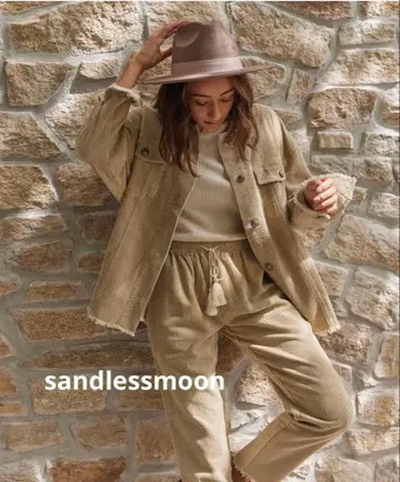 1회 착용 sandlessmoon 샌드리스문 코듀로이 셋업