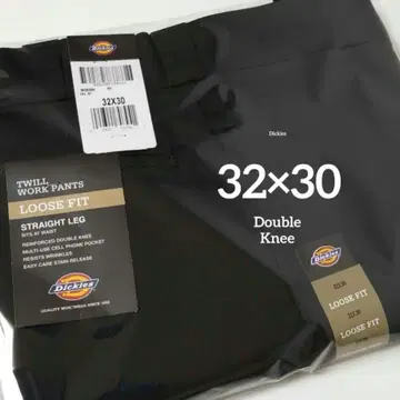 32 x 30 [ 새상품 미사용 ] 디키즈 더블니 85283 BLACK