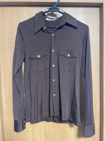 에퀴프먼트 EQUIPMENT 실크 셔츠 M 브라운