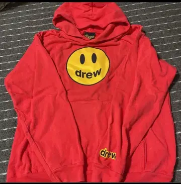 드류하우스 drew house 후드티 남녀 공용 레드 L