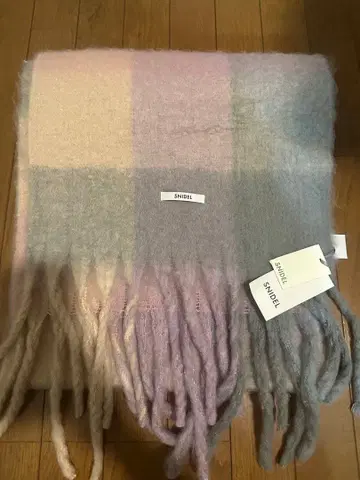 SNIDEL 파스텔 체크 머플러