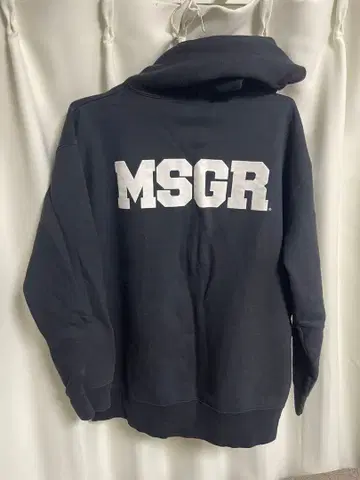 MSGR. 네이비 풀 집업 후드티 2XL
