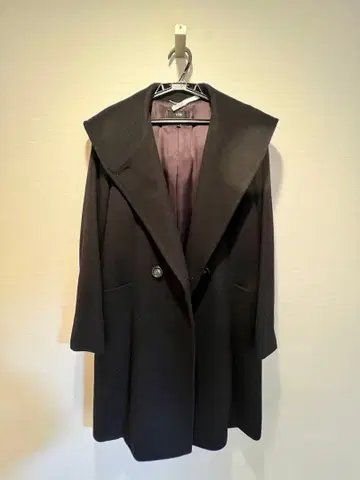 23구 블랙 롱 코트 사이즈 40 (클리닝 완료)