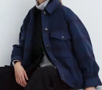UNIQLO :C 네이비 버튼 자켓