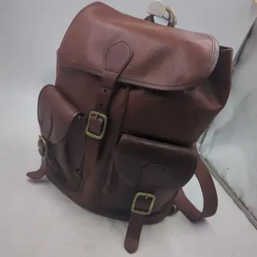 새상품급 슬로우 SLOW 더블 오일 백팩 가죽 브라운 백팩