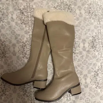 Cherimi 퍼 포함 롱 부츠