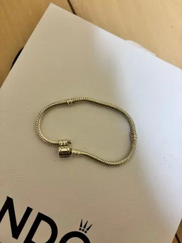 PANDORA 배럴 클라스프 스네이크 체인 브레이슬릿