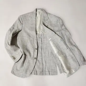 [ 인기 모델 ] 데페트릴로 린넨 x 울 자켓 48 화이트 계열