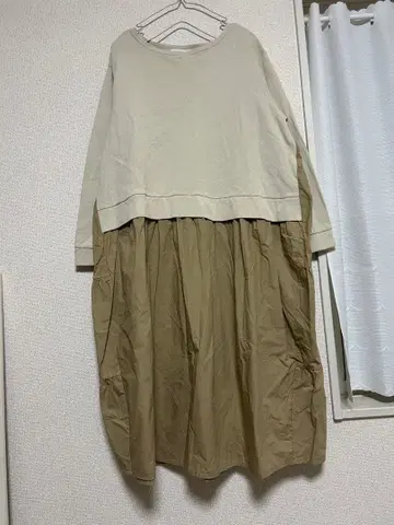 AUG 롱 원피스 베이지 브라운