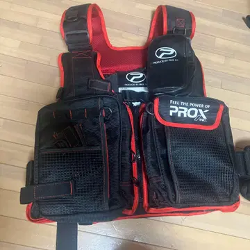 FEEL THE POWER OF PROX 구명 조끼 블랙/레드