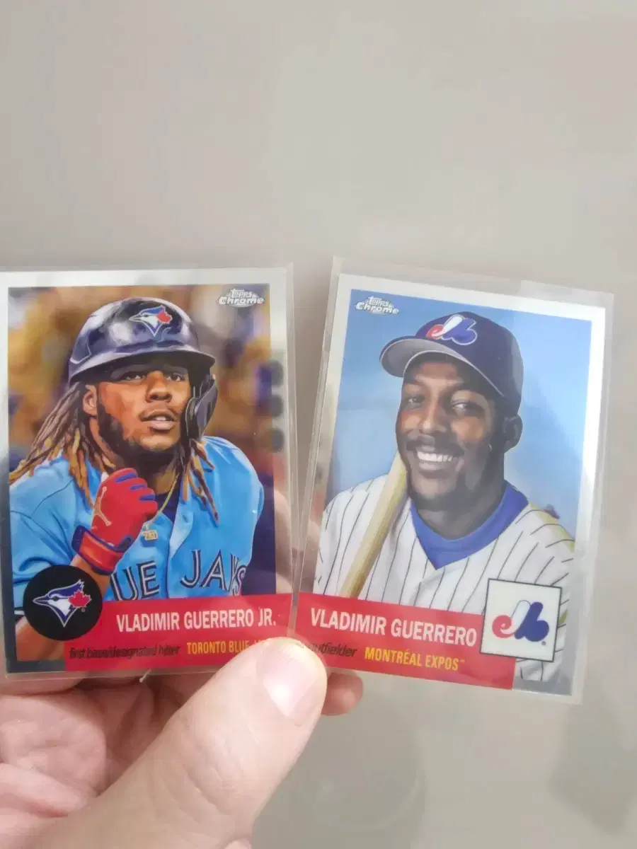 토론토 블루제이스 블라디미르 게레로 주니어/시니어 야구 카드