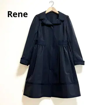Rene 르네 테일러드 칼라 플리마 코트 36 (7~9호) 네이비