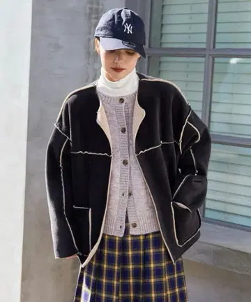 프릭스스토어 보아 자켓 리버서블