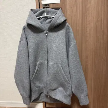 이번 시즌 새상품 SLOBE IENA 볼륨 집업 후디 그레이