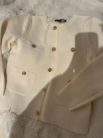 ZARA 아이보리 가디건 M