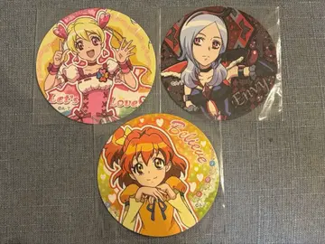 프리큐어 프리티 스토어 트윙클 캔뱃지 특전 종이 코스터 이스