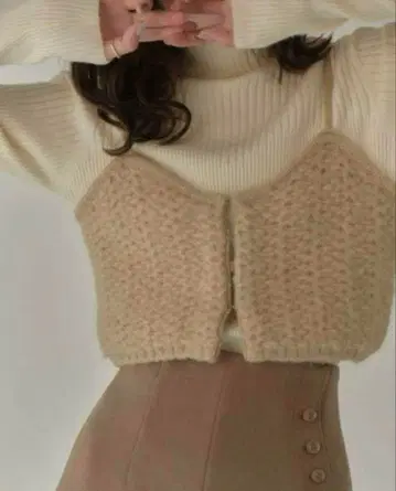 새상품 eaphi warm knit bustier Eaphi