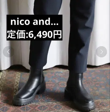 [ nico and - ] 오리지널 롱 사이드 고어 부츠