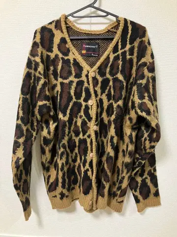 TOWNCRAFT 레오파드 무늬 가디건 타운크래프트 레오파드