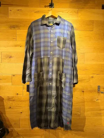 VIRGO (버고) x MACKDADDY 체크 롱 셔츠