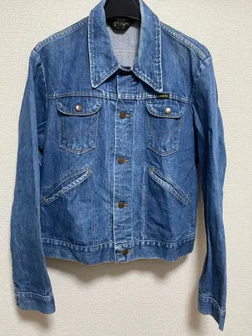 70s USA제 Wrangler 블랙택 124MJ 데님 자켓 42