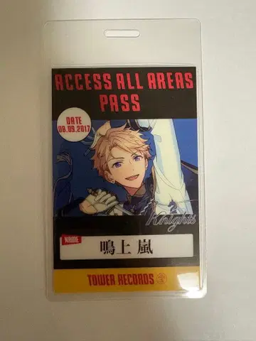 앙스타 나루카미 아라시 타워 레코드 패스풍 카드