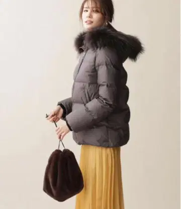 나노 유니버스 퍼 부착 니시카와 다운 자켓