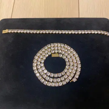 글리터 테니스 체인 럭셔리 테니스 체인 세트