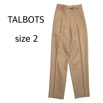 [ size 2 ] 미사용 새상품 TALBOTS 턱 팬츠 울 100%