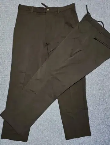 움직이는 신축 기능 블랙 슬랙스 2종 세트